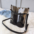 Waterproof Durable Beach Custom Clear PVC Tote Bag